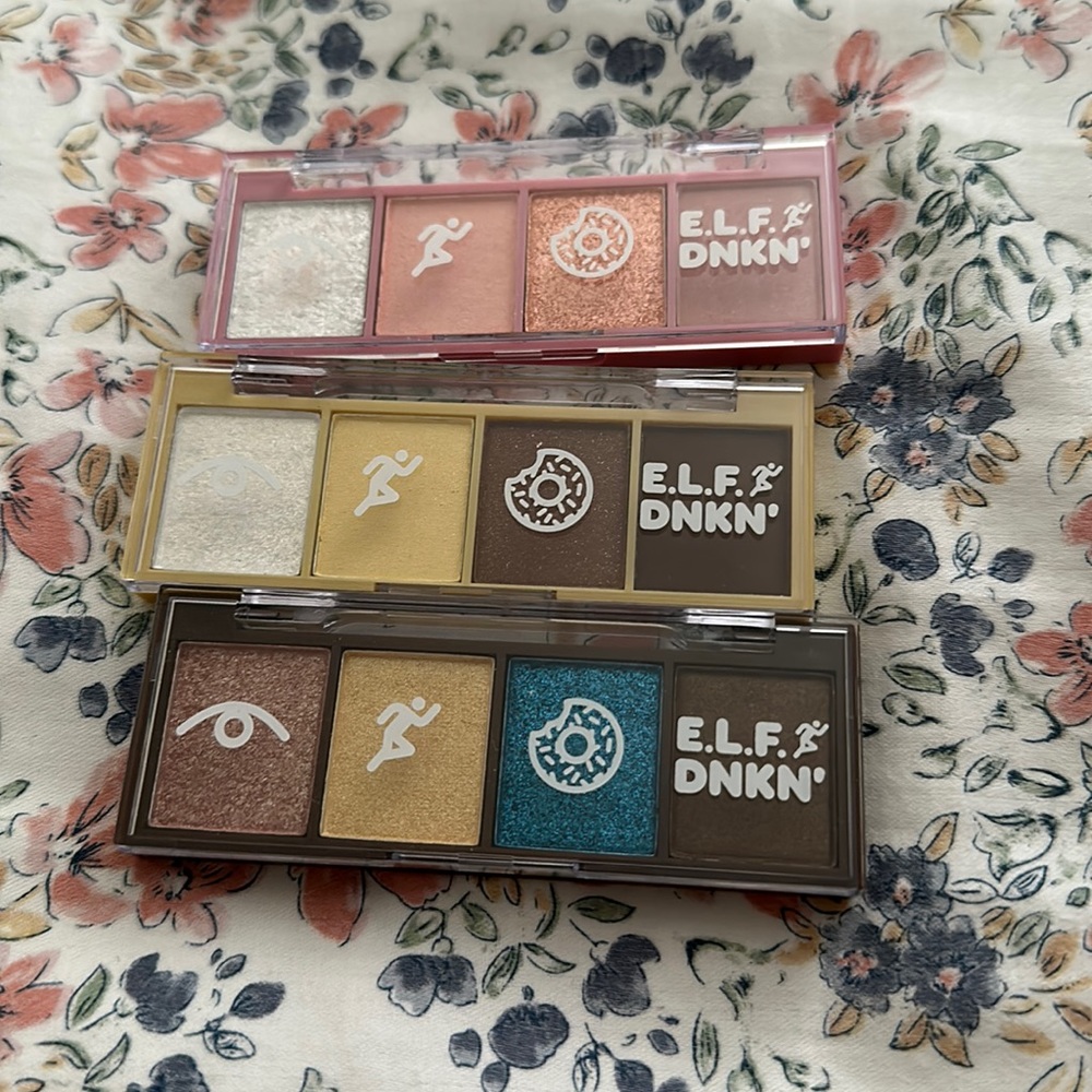 ELF Cosmetics X Dunkin donuts Eyeshadow palettes